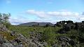 P1040615- Piliers de lave de Dimmuborgir et Hverfjall en arriere plan